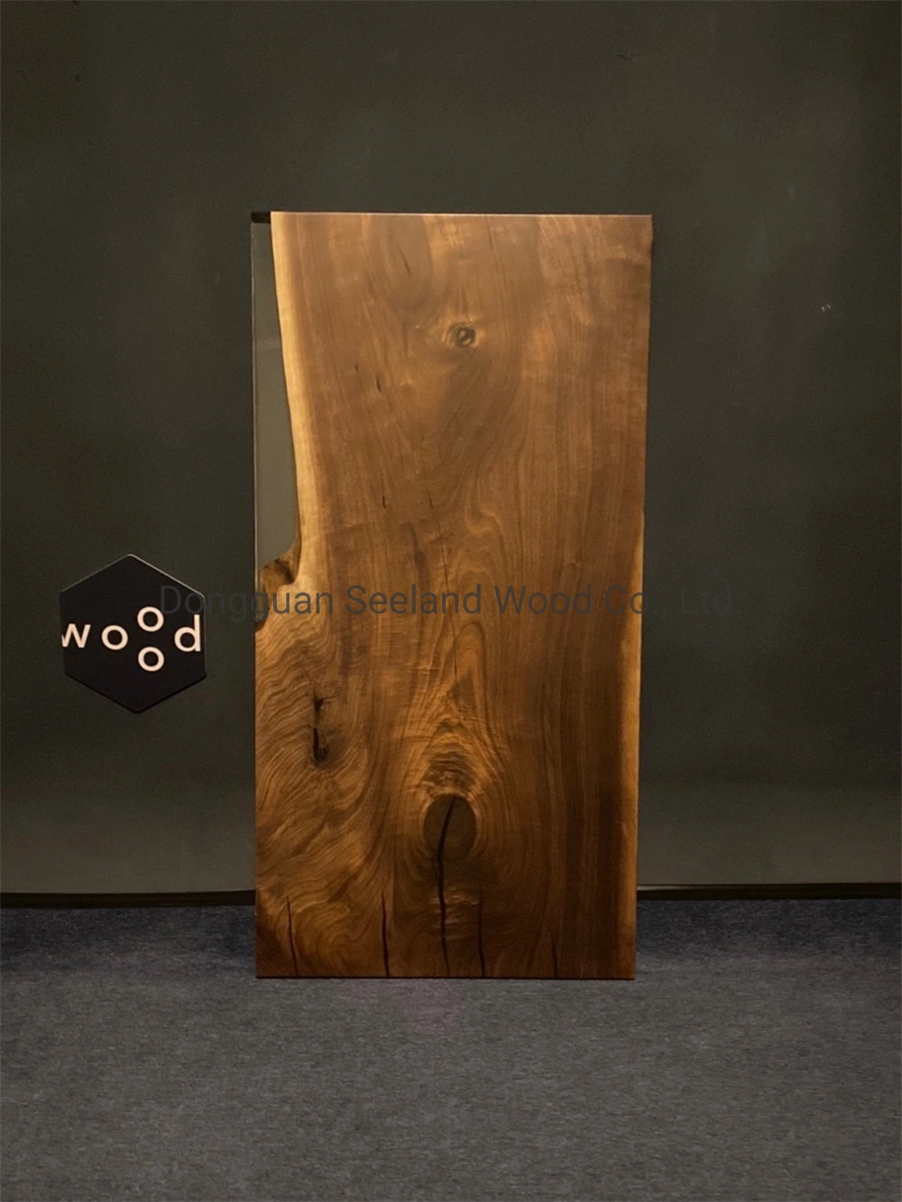 Live Edge Nogal madera maciza de arce // Mesa de comedor