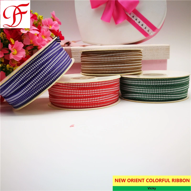 Factory Check Ribbon with 100% Polyester Material Double/Single Face Satin Sheer Organza Taffeta Hemp Metallic Ribbon for Hair Bows