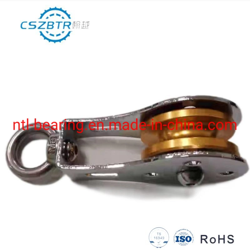 Hoisting Rope Training Glidewheel Sheave Fixed Caster Fall Block 55mm 70mm 90mm 100mm Aluminum Al Fitness Gym Wheel Elevator Pulley