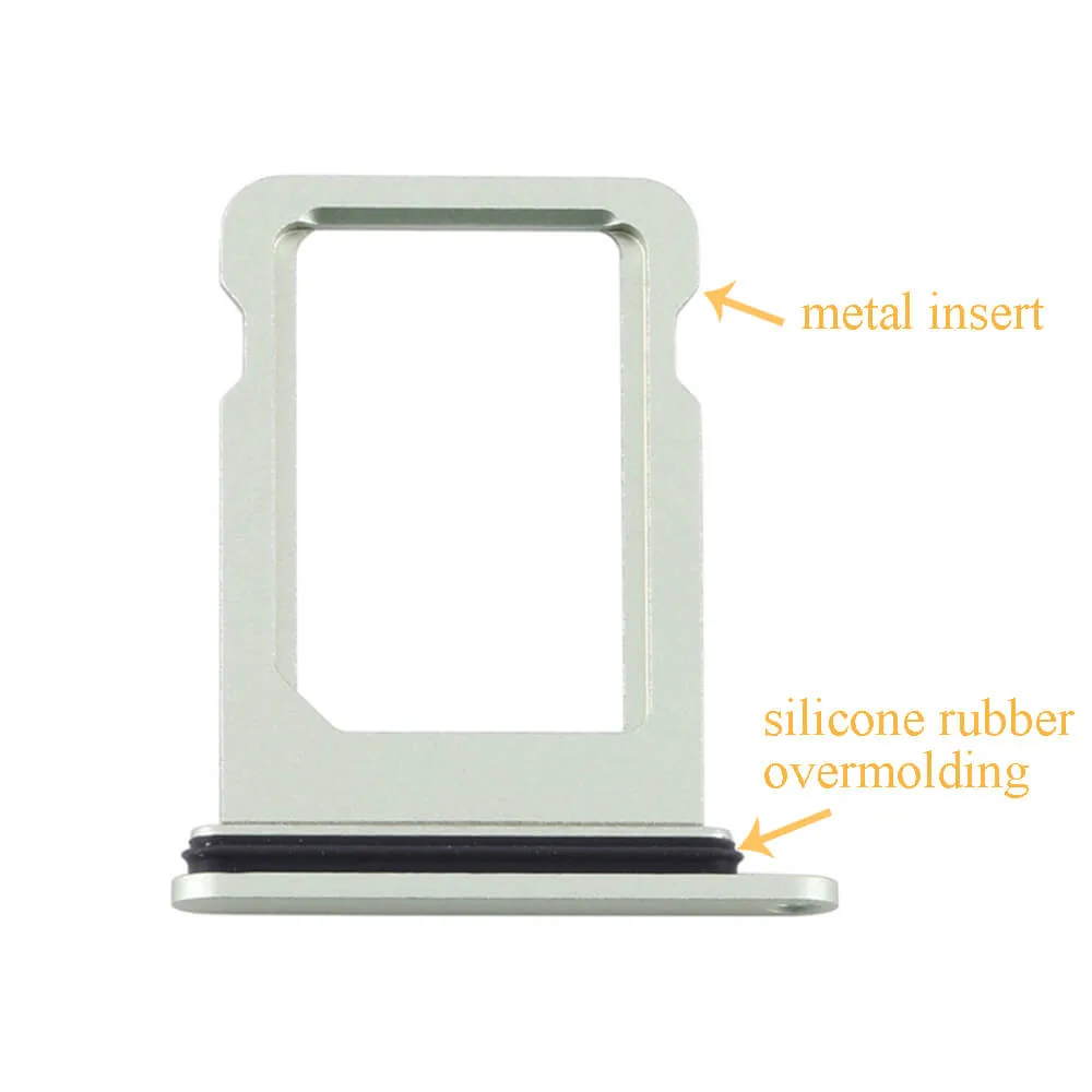 Le surmoulage en caoutchouc de silicone inserts métalliques du connecteur surmoulés pour l'électronique