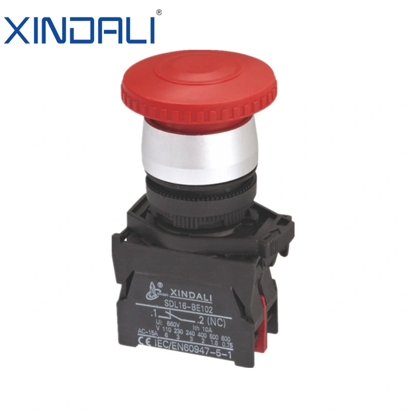 Xdl21-Bt42 CE RoHS Metal Interruptor de pressão de pressão de cabeça de quarto com pressão