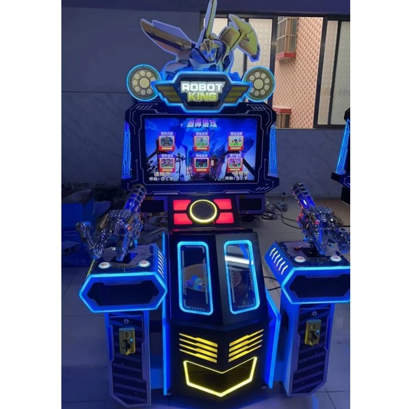 32 'inch LCD Simulator Video Gun Game with Pedial Arcade Kids Aliens Shooting Game Machine Double Gun Machine King Children's Shooting Shooting Game Electromech