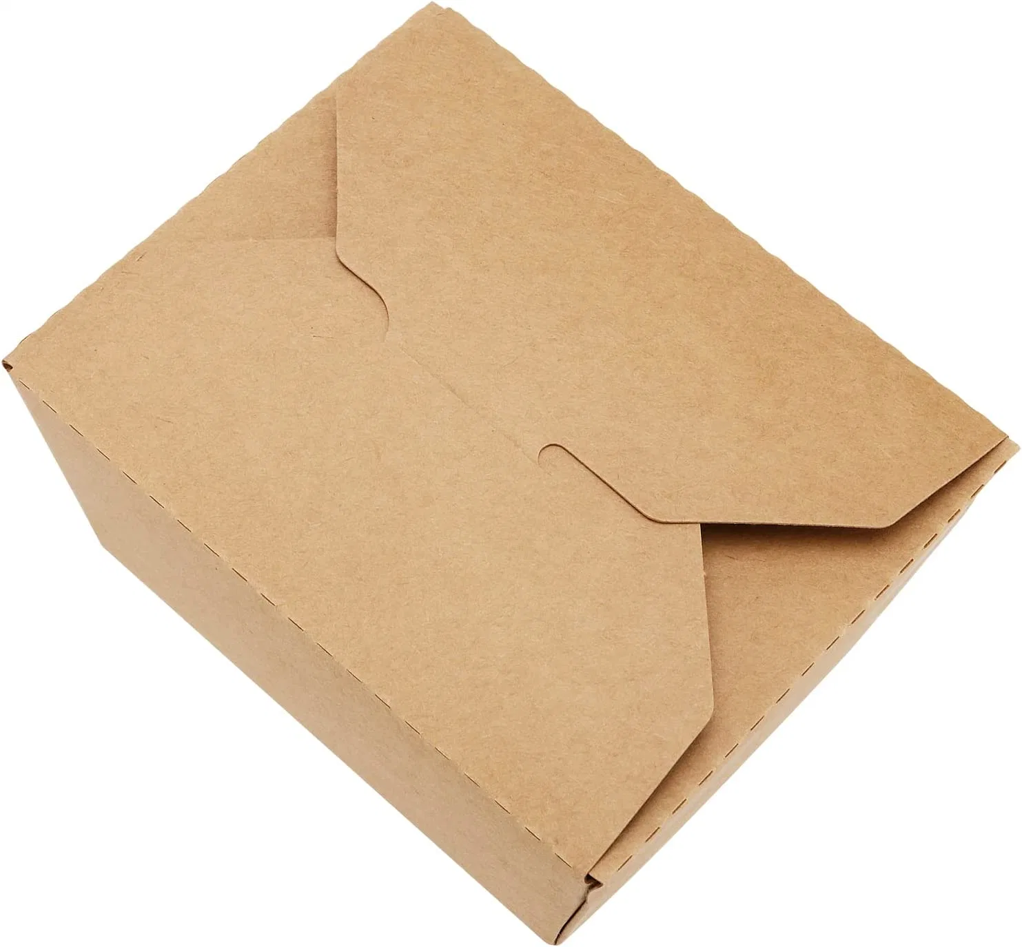 Factory Direct Recycled Material Paper Food Boxes Kraft Cookie Brown Paper Food Container