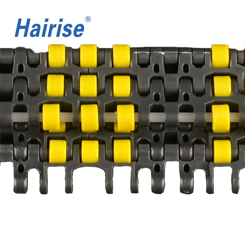 Hairise 1100 Roller Top cadena cinta transportadora modular para embalaje Máquina