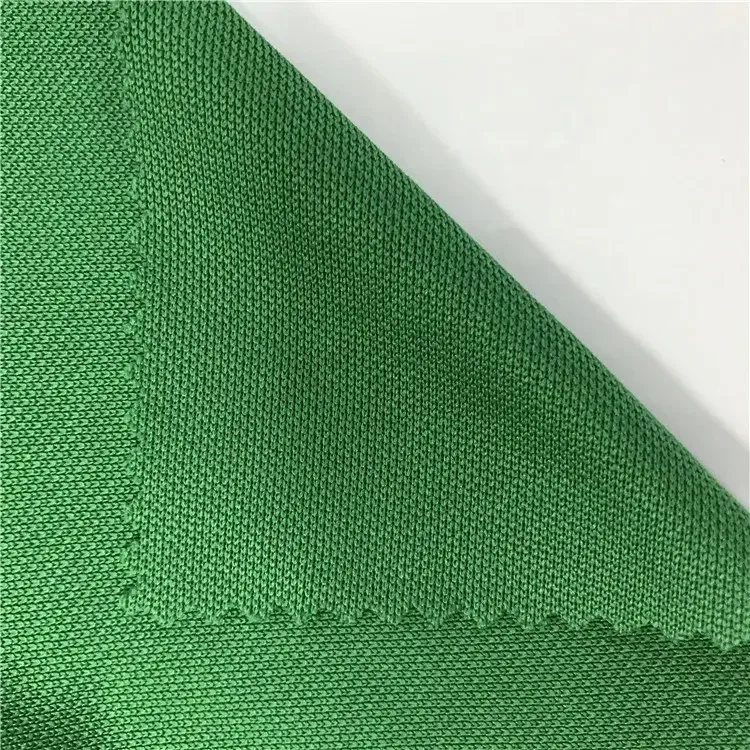 100% Polyester Cationic Double Knit Pique Fabric for Polo Shirts