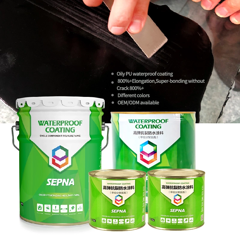 One Component Roof Grey Polyurethane Water Proof Coating for House Top Roof