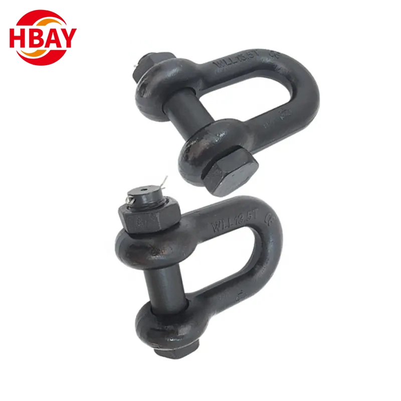 Factory Custom Us Type G2150 Forged Carbon Steel Bolt Type Chain Shackle