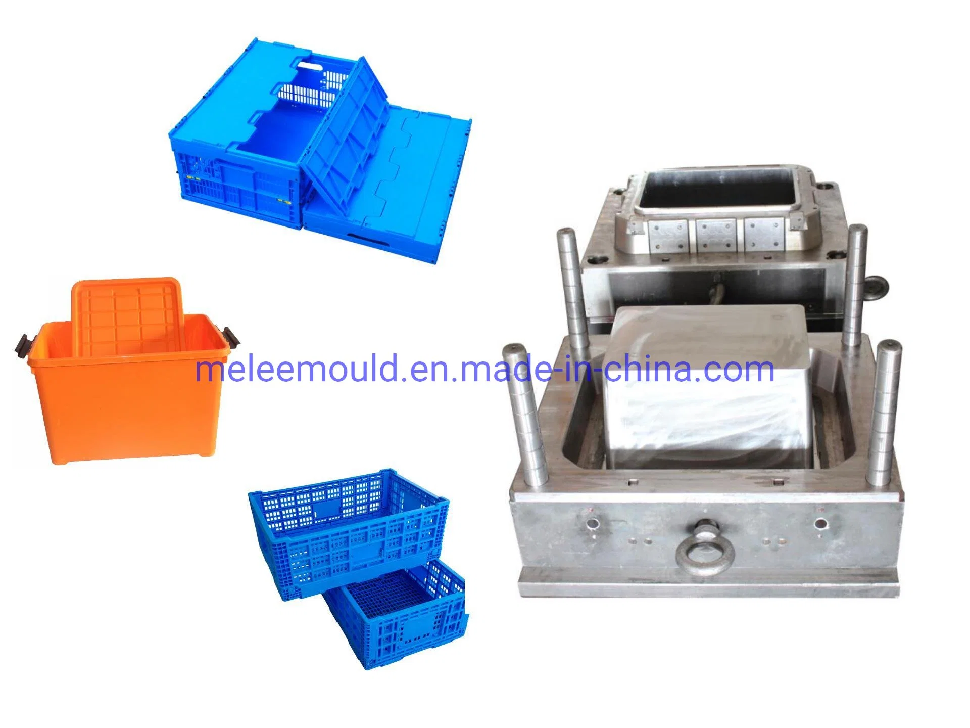 Cheaper Second Hand Plastic Injection Used Crate Molds, Turnover Box Molding, Folded Circulating Box Collapsible Revolving Case Molds