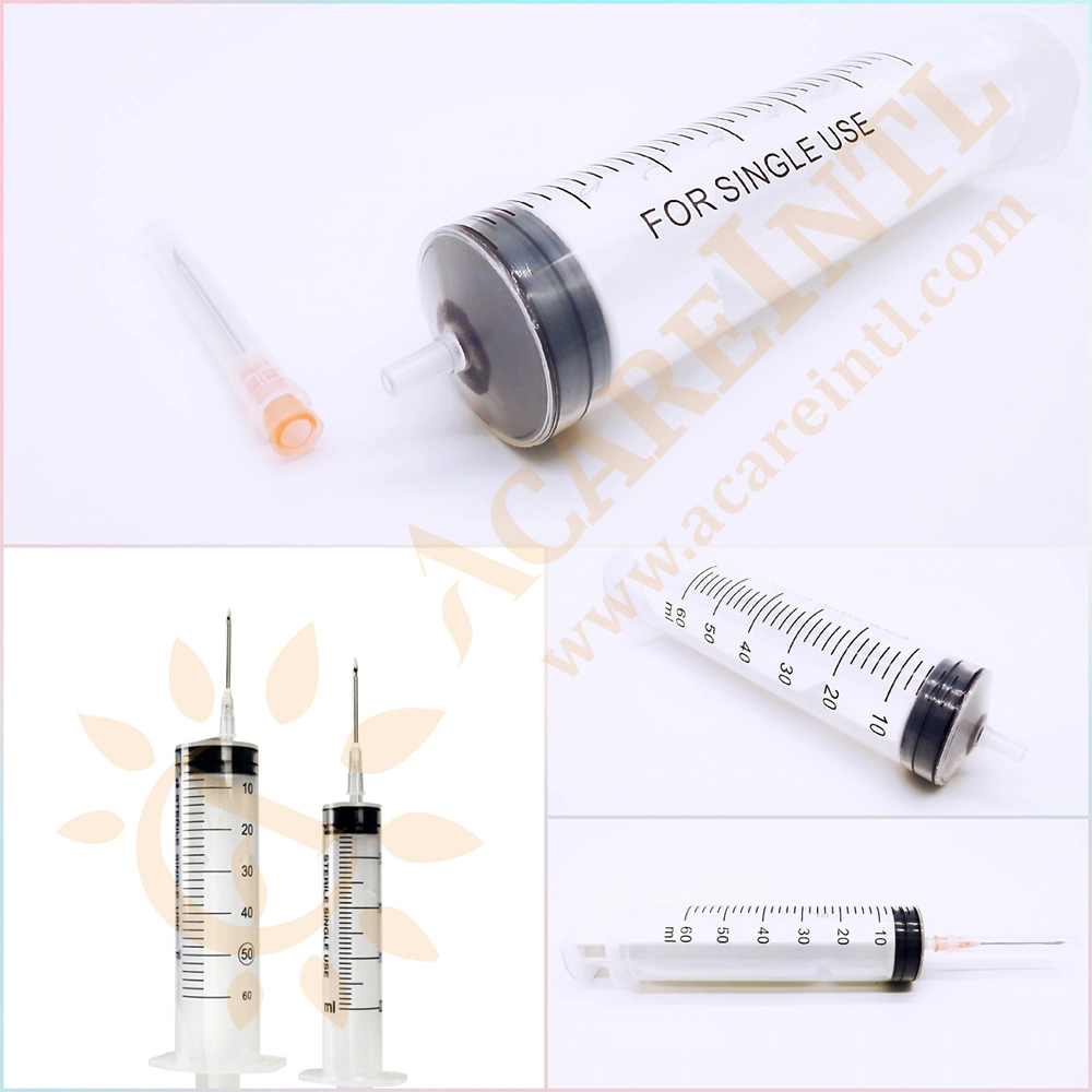 Equipement médical seringue de distribution jetable seringue de dissolution de médicament avec ce ET ISO