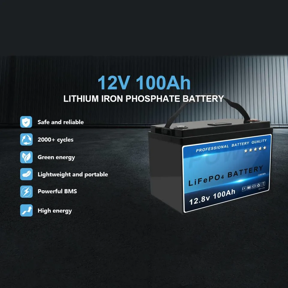 CE Approved Group 31, 8d, 4D Bci Standard LiFePO4 Battery Pack 12V100ah