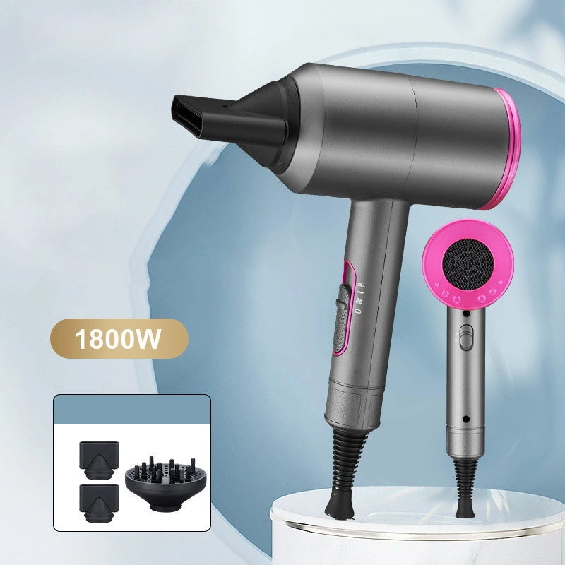 Custom Professional Salon Hot Air Comb Electric Ion Negative Ion UV Blow Hair Brush Dryer