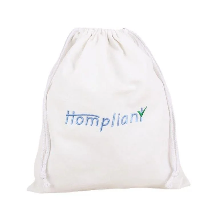 Advertising Custom Promotion Canvas Bag Gift Drawstring Bag Drawstring Shopping Bag
