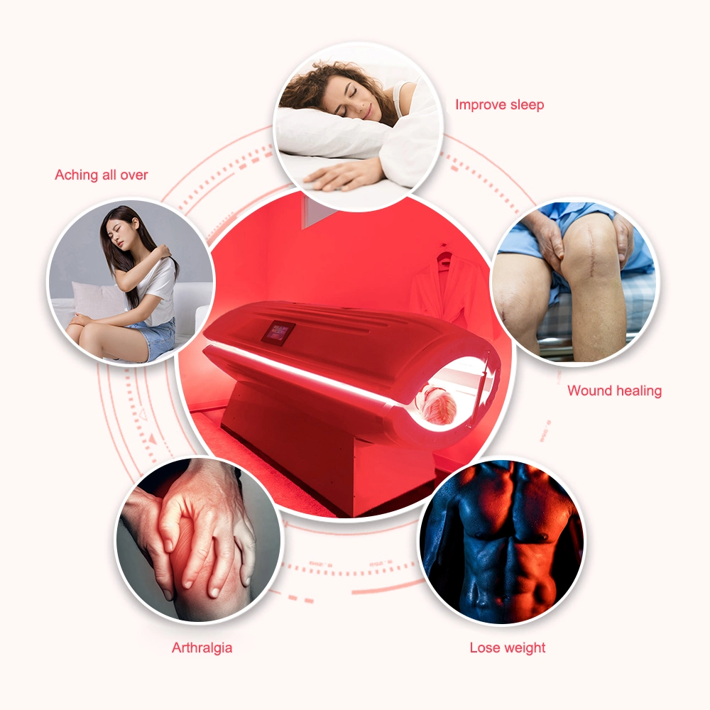 OEM ODM Health Fitness Full Body Pbm Chamber LED Red Light Therapy Bed