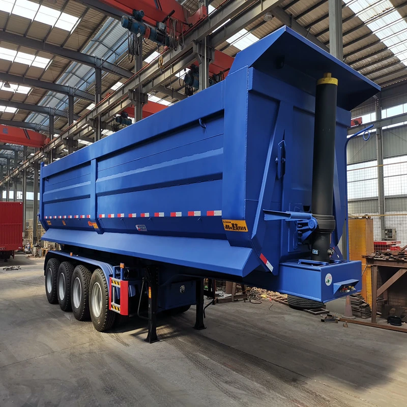 Luckin U Shape Tipper/Dump/Tipping Semi Trailer with Spring/Air Bag Suspension