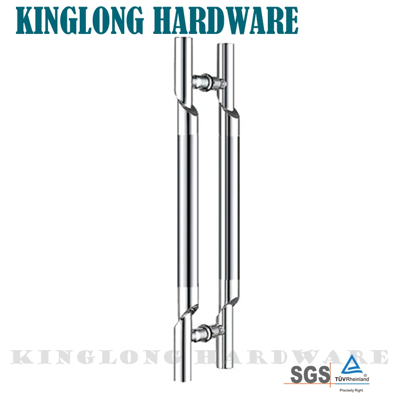 Stainless Steel Polished Double Side Tempered Glass Door Pull Handles