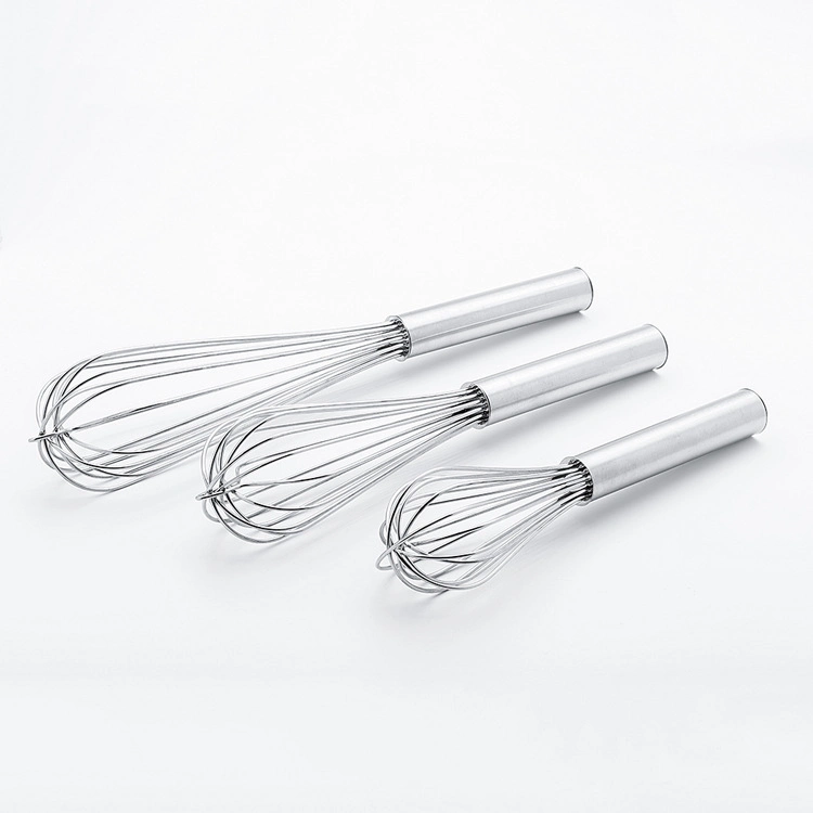 Simple Thick Wire Stainless Steel Handle Whisk Mixer