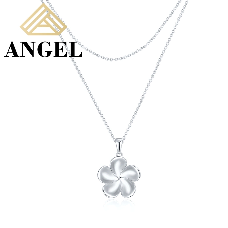 925 Silver Fashion Jewelry Fashion Accessories Flower Shape Factory Wholesale/Supplier Charm Beauty Trendy Necklace