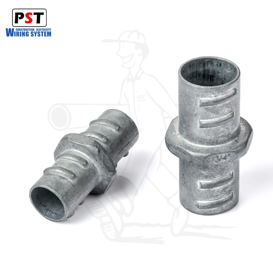 Conducto metálico flexible de acoplamiento conector/Bx-Flex Zinc Conectores Squeeze