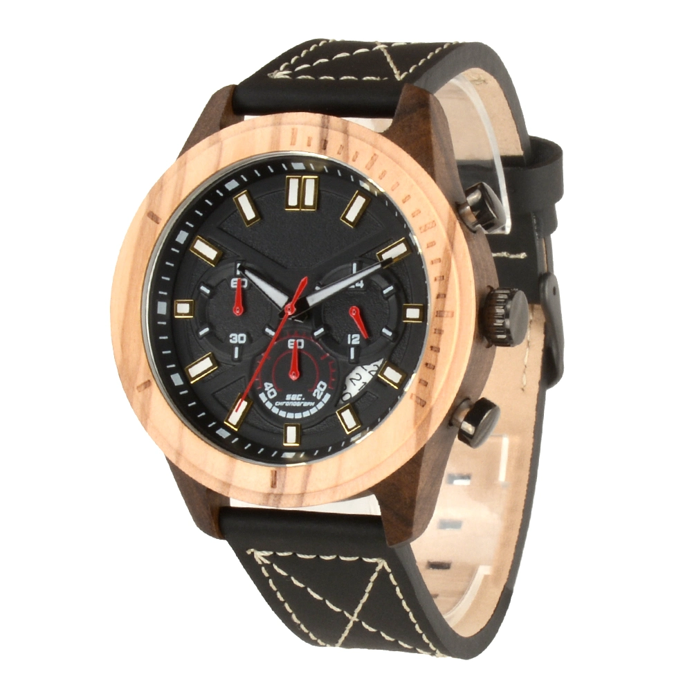 Reloj de madera Bewell de alta calidad hecho a mano para hombres Reloj de lujo