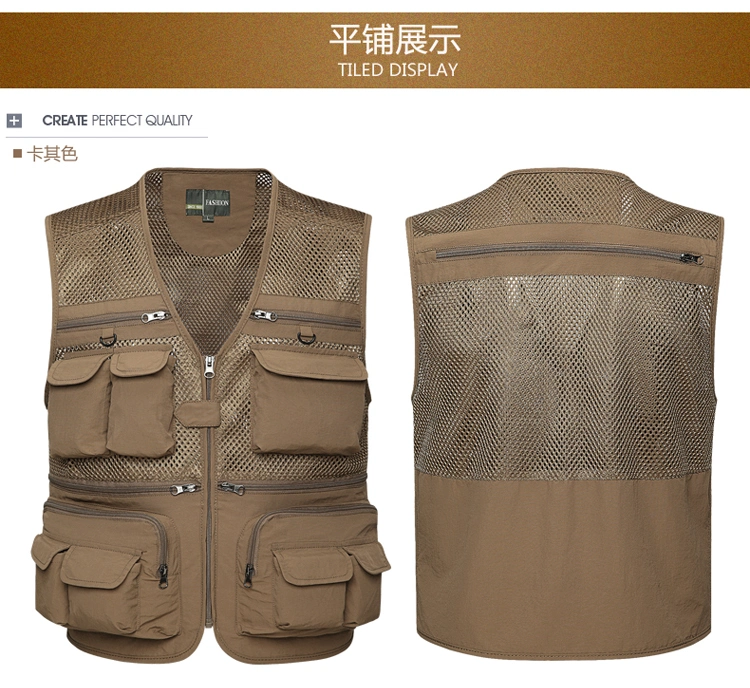 High-Density Mesh Quick-Drying Multi-Pocket Vest Life Vest