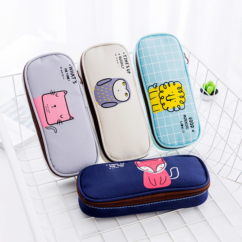 South Korea&rsquor; S New Student Stationery, Simple Good Morning Party Pencil Case, Multi-Function Pencil Case, Clamshell Pencil Case, Customized