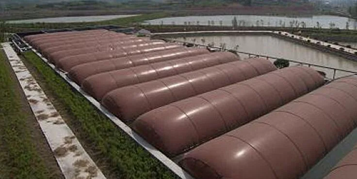 PVC Coated Fabric Soft Biogas Digester Flotation Soft Tank Holder