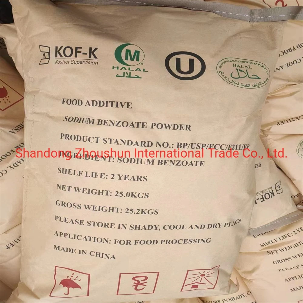 Food Additive Preservative Food Grade Granular or White Crystalline Powder Sodium Benzoate