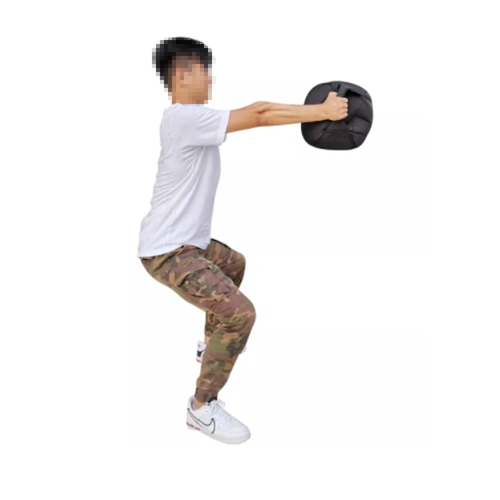 Réglable 4.5kg durables-13.5kg Haltérophilie Musculation Kettlebell doux solide sac d'alimentation Sandball