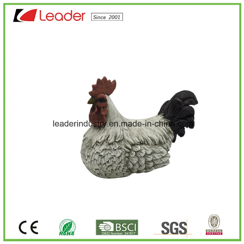 Statue de poulet de poule Polyresin réaliste pour la décoration de Pâques