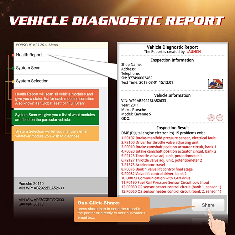 شغّل X431 Crp429c OBD OBD2 Scanner ABS SRS TCM أداة تشخيص قارئ الرمز للسيارات مع إعادة ضبط الزيت