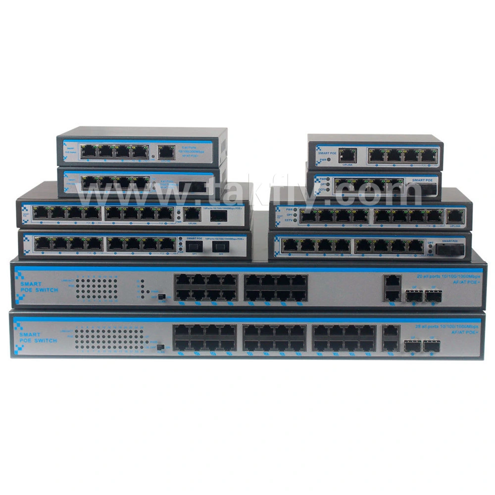 1000m à 8 ports Gigabit Poe de commutateur de réseau Ethernet 120W