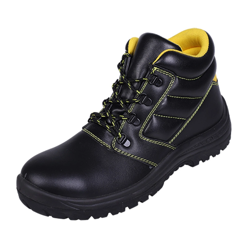 PU Adhesive Outsole Imported Top Layer Cowhide Safety Shoes