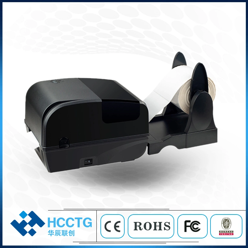 USB /Serial/Parallel Garment Label Ribbon Transfer Auto Cutter Textile Desktop Fabric Clothing Label Printer Hcc-2054