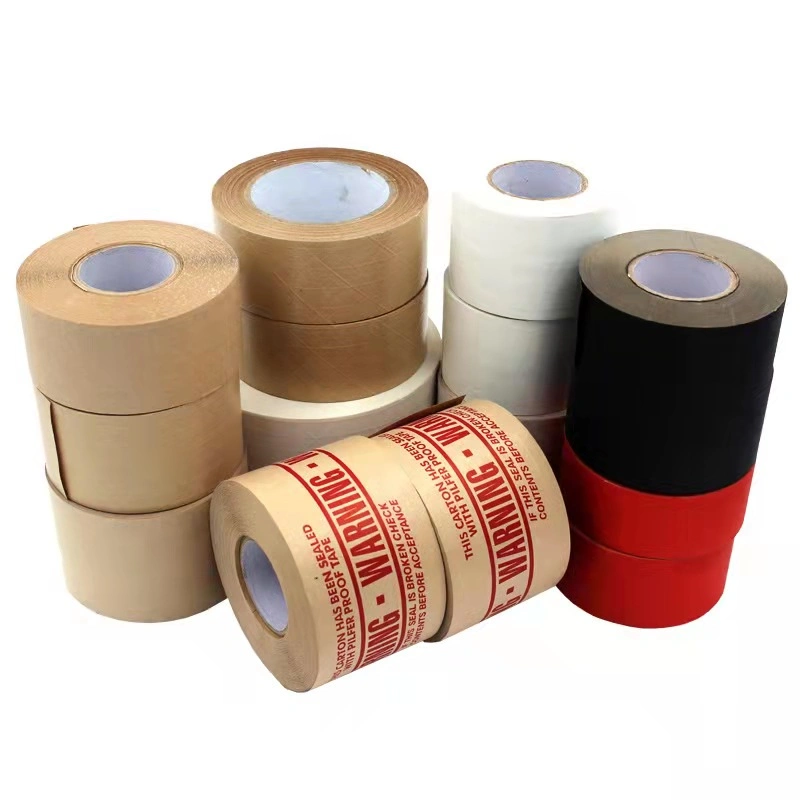 Biodegradable and Environmental Custom Printing with Logo Self Adhesive/Water Activated Reinforced Kraft Paper Gummed Tape