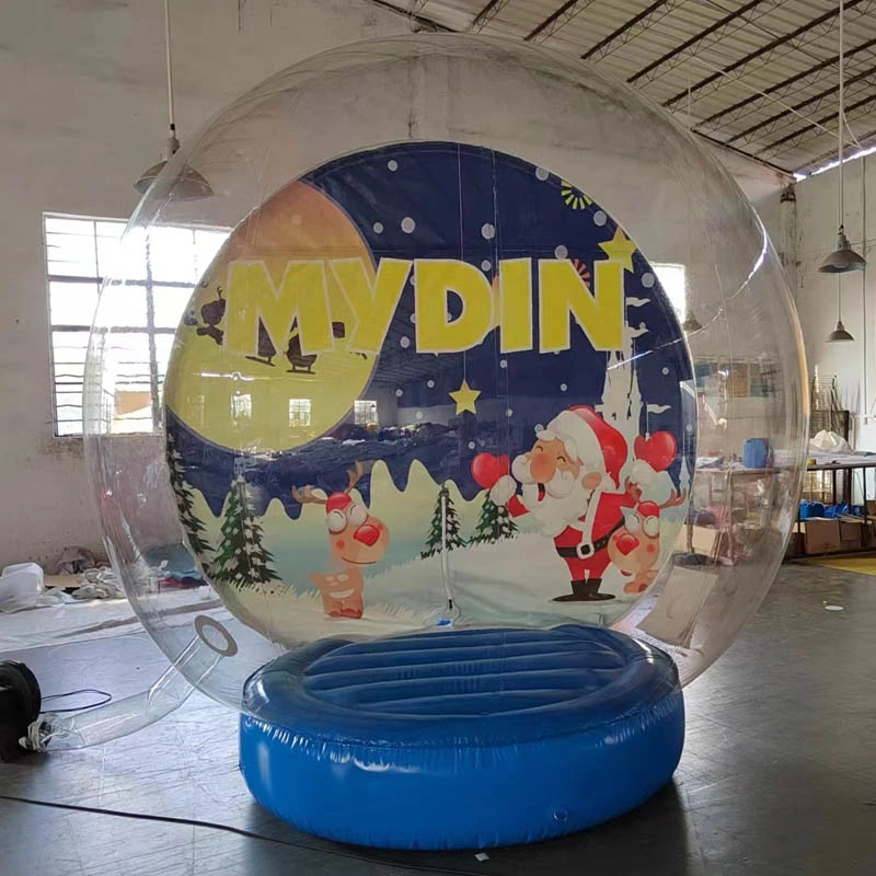 Decoración de Navidad Snow Globe Hotel Carpa inflables burbuja para la venta