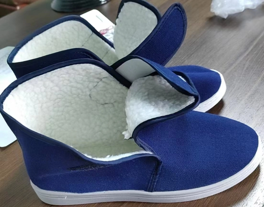 Industrie wiederverwendbar waschbar Blau Reinraum ESD Leinwand Mesh Stoff atmungsaktiv Schuhe