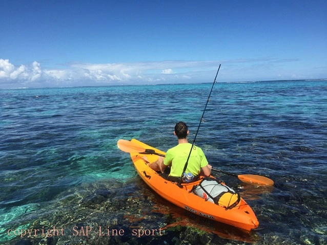 Plástico de 3.11m Solo Sit On Top Canoa Kayak de Pesca