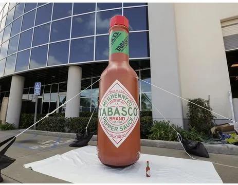 2023 New Inflatable Tabasco Hot Sauce Bottle