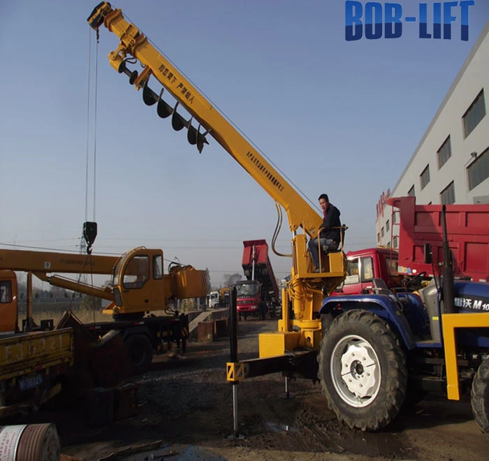 Hydraulic 6 Ton Telescopic Boom Auger Drill Truck Mounted Crane