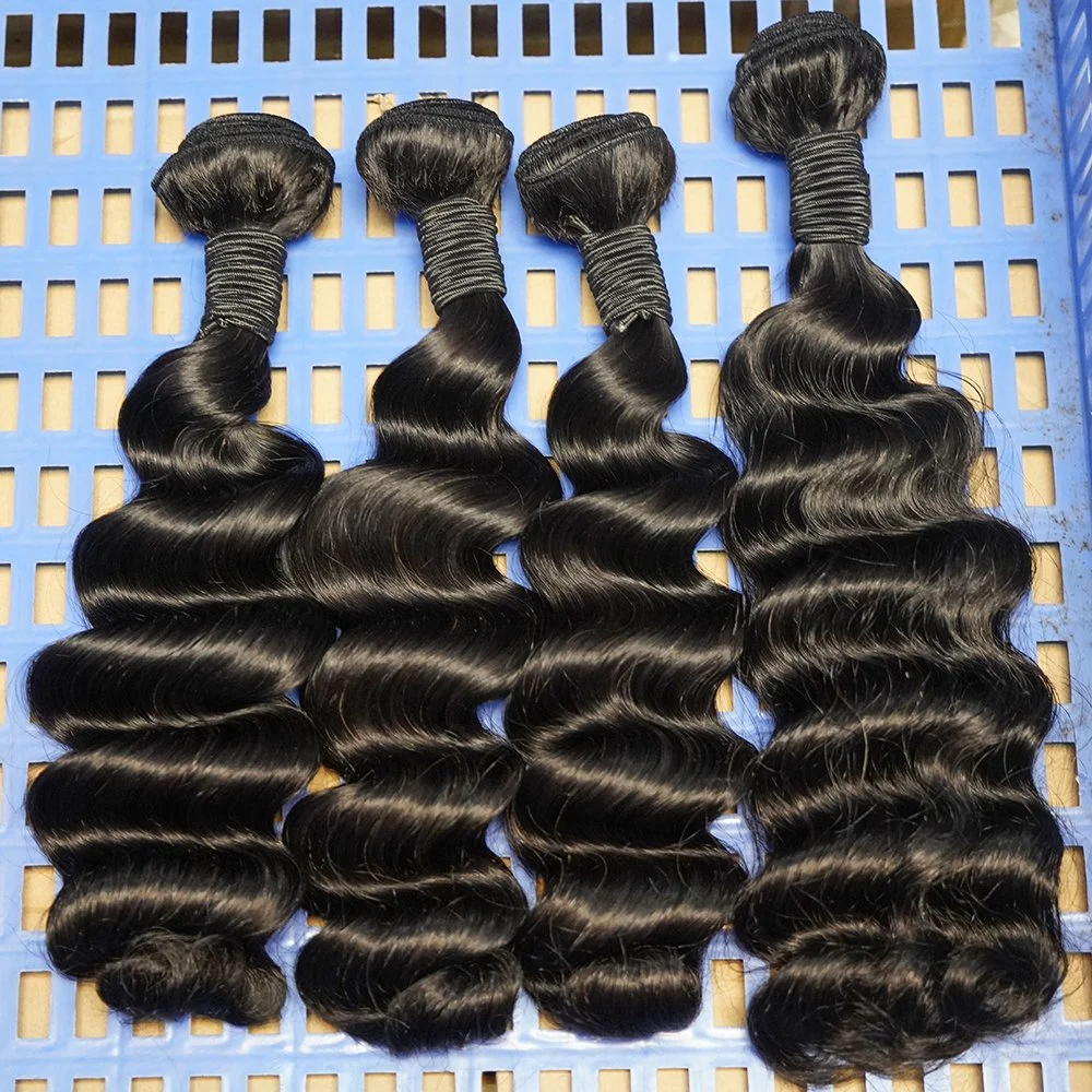 Preço grossista humanos brasileiros a extensão de cabelo onda corpo 100% virgem trama de cabelo