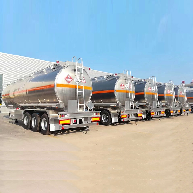 Manufacturer 3 Axles Oil Tanker Utility Truck Aluminum Fuel Tank