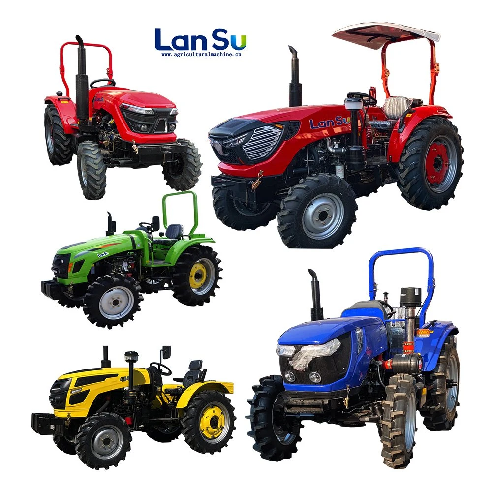 Multi-Purpose Farm Machinery Equipment 4 Cylinder 60HP 4WD Agricultural Tractor for Sale