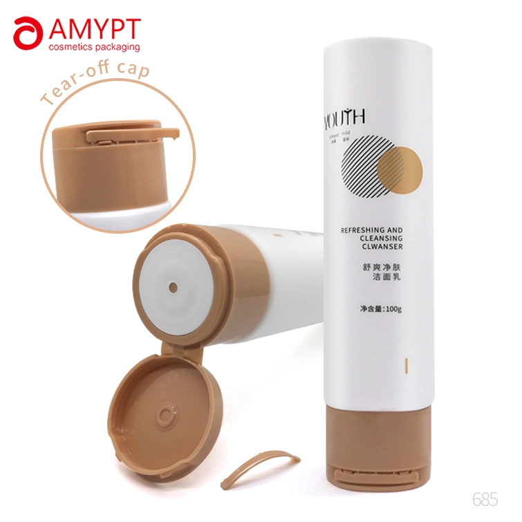 Face Wash Package Empty Tube Plastic Cosmetic Tube