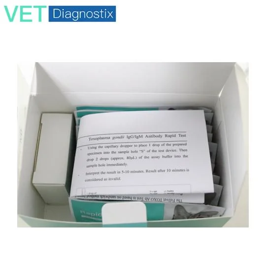 Los gatos Toxoplasmosis Ab Veterinaria Kit de Toxoplasma gondii Igg/anticuerpo Igm Test rápido