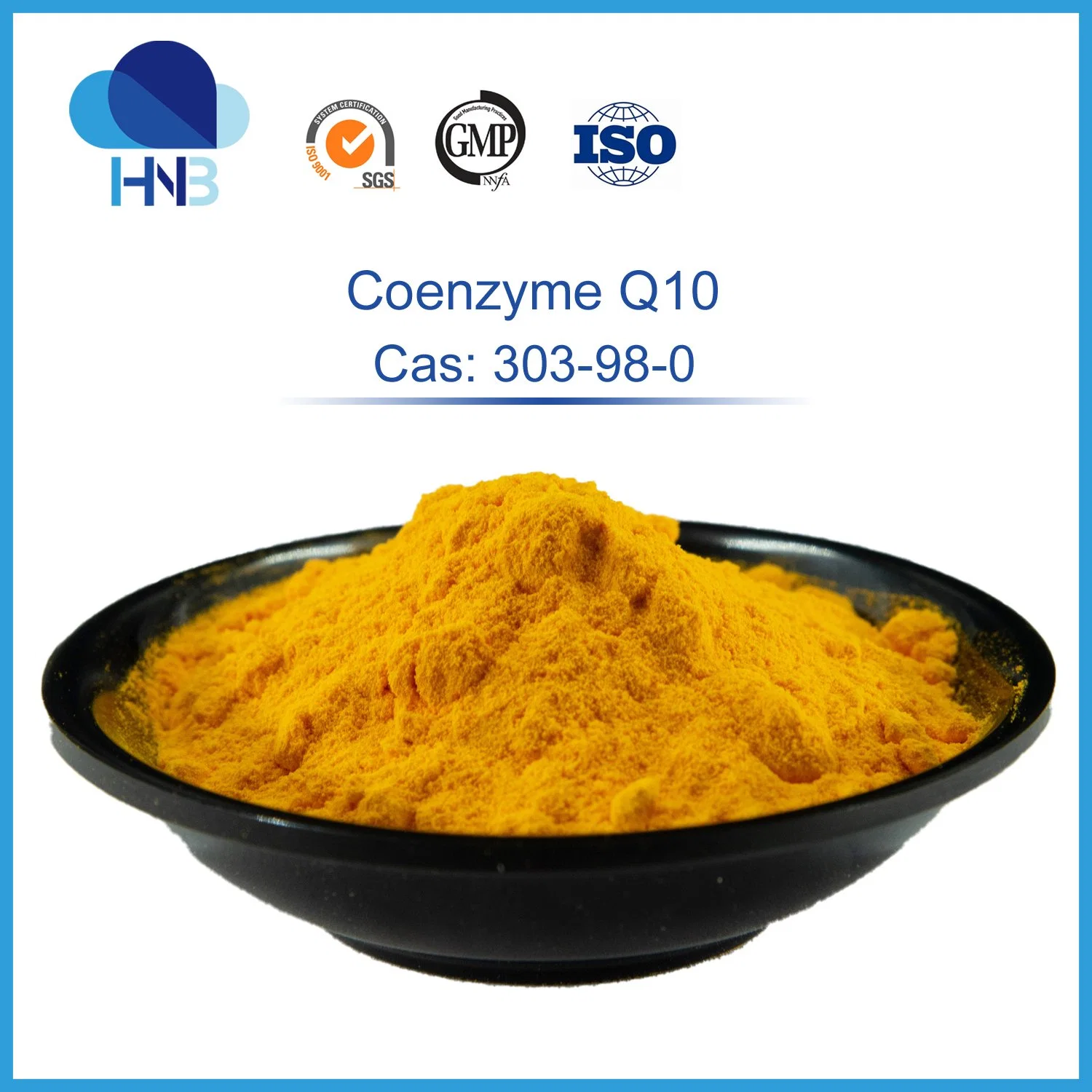 CAS: 303-98-0 الصحة الغذائية ملاحق الغذائية Ubidecarenone Coenzyme Q10 مسحوق