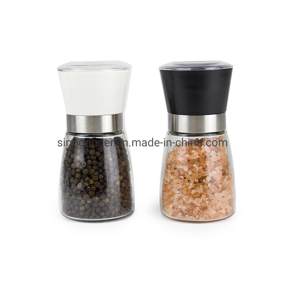 Hot Sell Gewürzglas Edelstahl Pfeffermühle Grinder Set