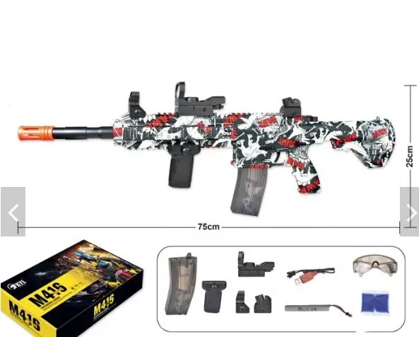 Almacén de los Estados Unidos el envío directo de bola de salpicaduras de Full Auto Blasters Ak dispara juguetes Pistola de bolas de Gel eléctrico Pistola Blaster