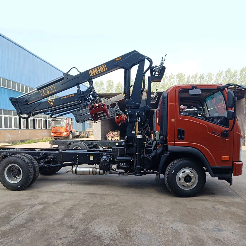 Small Timber Crane Wood Grab Log Lift Equipment