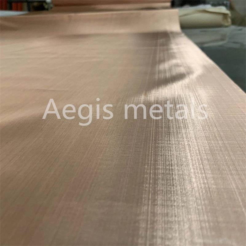 Electromagnetic Emf RF EMI Shielding 99.95% Pure Copper Mesh Fabric