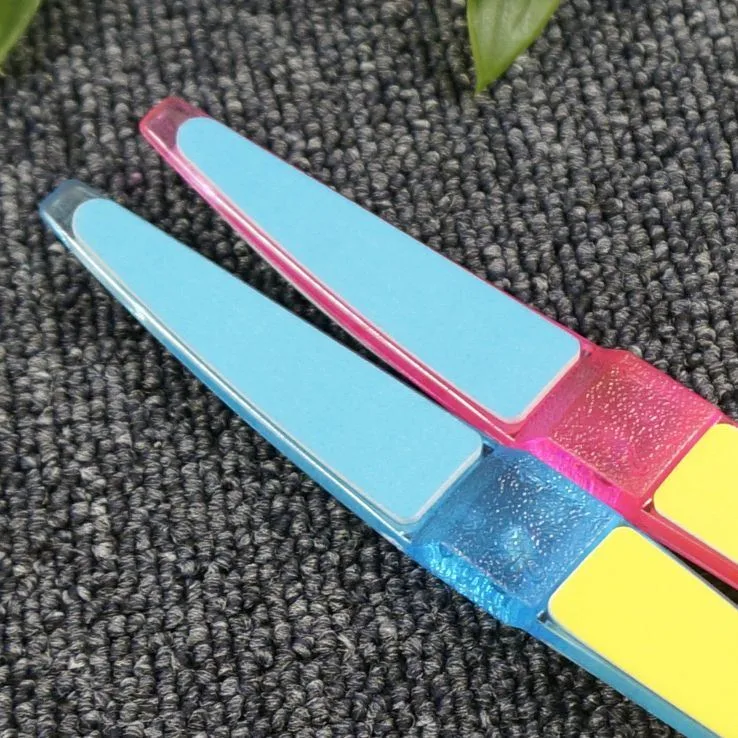 Factory 4 Sided Sunshine Nail File Plastic Nail File Polishing